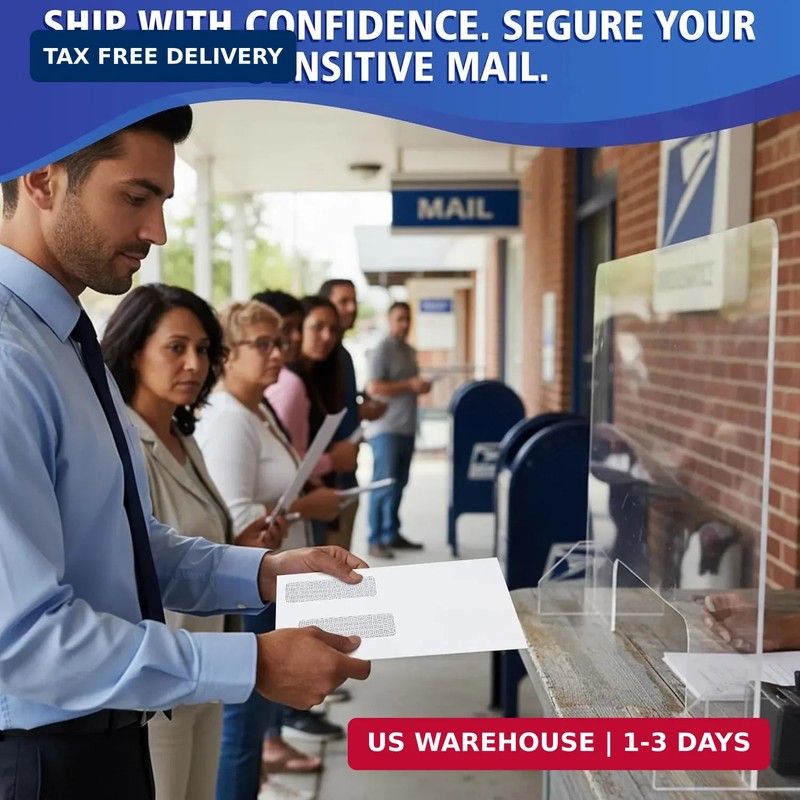 #8 Double Window Security Check Envelopes,Double Window Self Seal Security Envel gallery