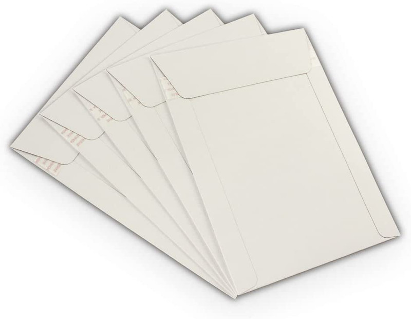 7X9 Rigid Photo Mailers Stay Flats White Cardboard Self Seal Envelopes 20 Pack