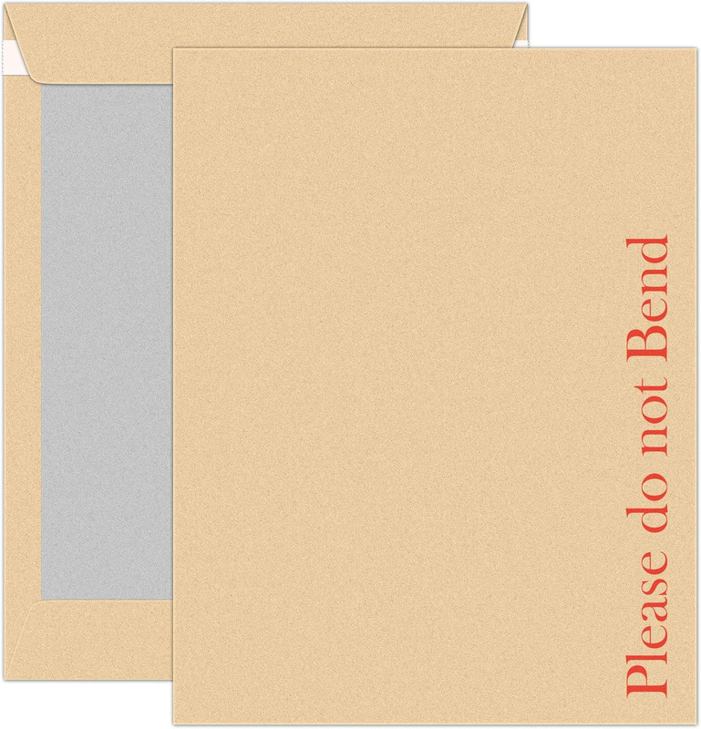 20Pcs A4 Envelopes Self-Seal 324Mm X 229Mm A4 C4 Manilla Hard Board Backed Envel