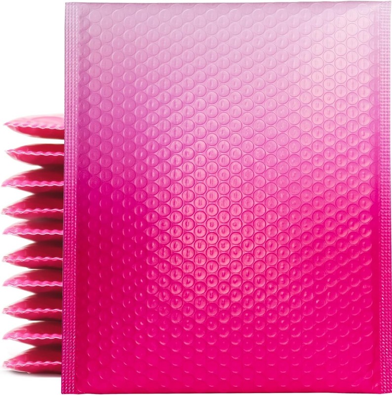 8.5x11 Inch 30 Pack Pink Bubble Mailers, Waterproof Padded Envelopes, Self Se... gallery