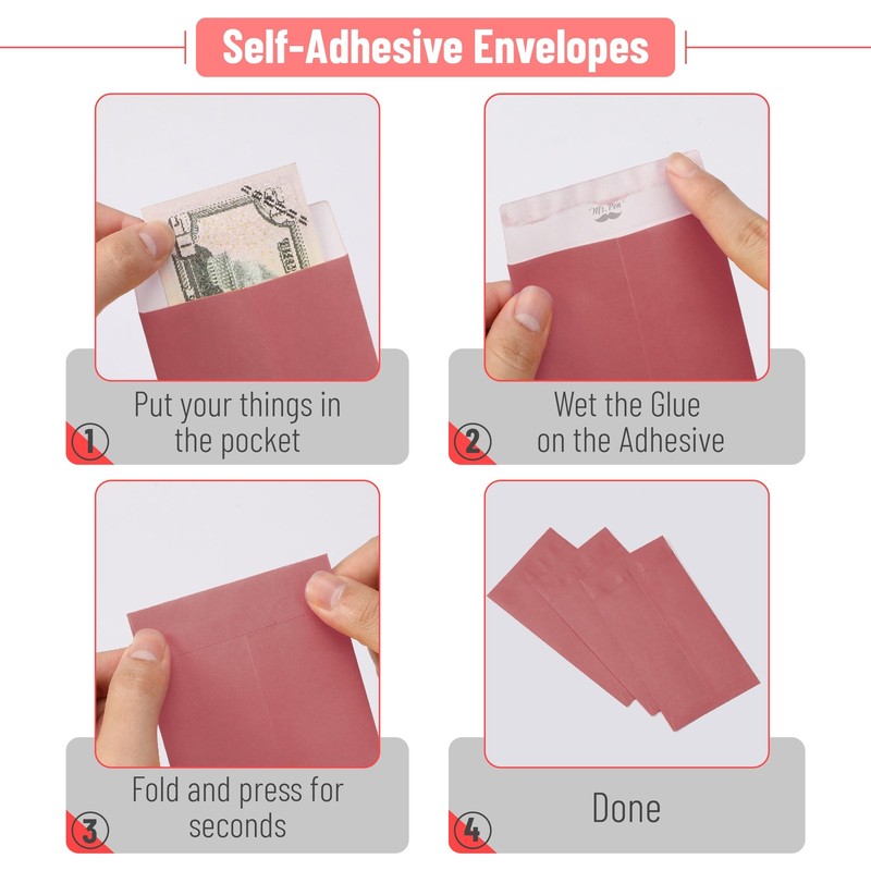 100 Pack 4x7Inch Money Envelopes for Cash Saving Budgeting Check Gifts gallery