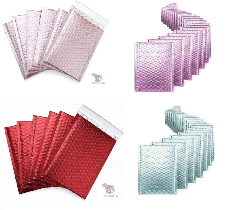 Mix Your Color 500 Matte Metallic Bubble Padded Envelopes Mailers #0 6×10