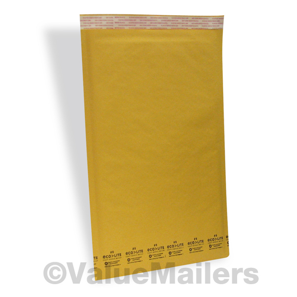50 #6 12.5×19 Kraft Ecolite Bubble Mailers Padded Self Seal Envelopes Bags