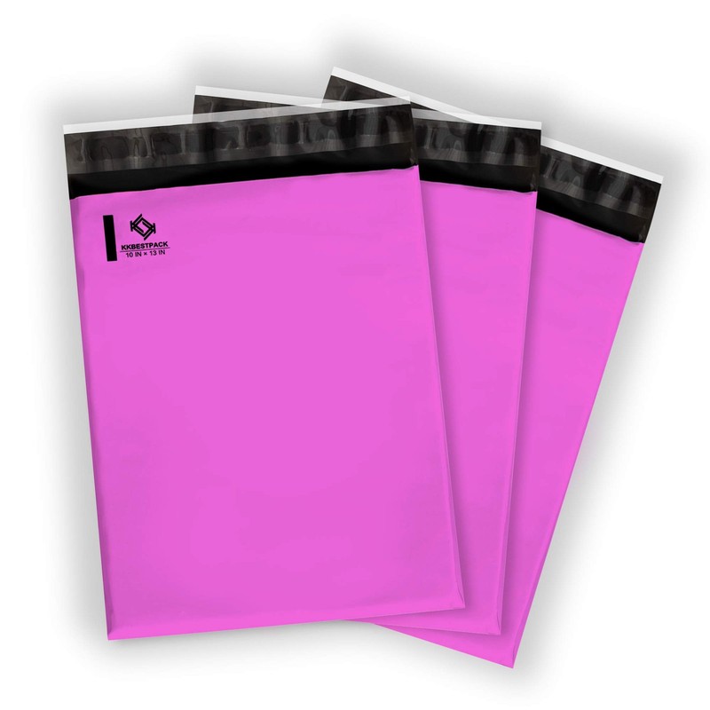 100 PCS 10x13 Inch Pink Poly Mailers Waterproof Shipping Envelopes GT83Y New