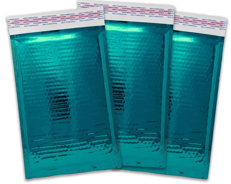 4x8 Metallic Bubble Mailers Padded Shipping Envelopes, Mirrored Hologram Choose! gallery