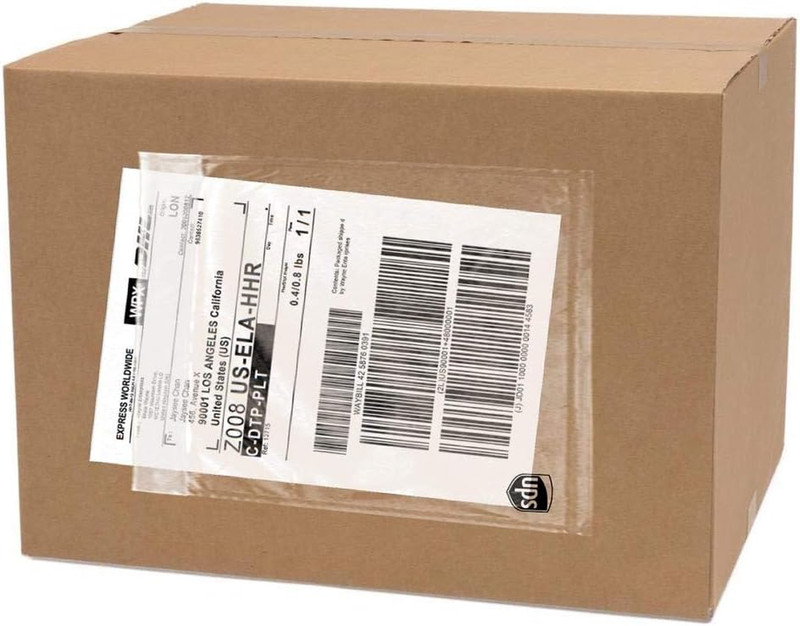 100 Pack Label Pouches 6.5” X 10”| Packing List Envelope | Commercial Grade Po