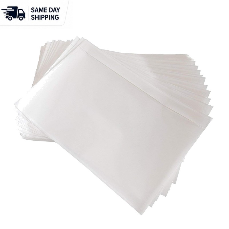 Waterproof 6″ x 9″ Clear Mailing Label Pouches – 200 Pack for Businesses