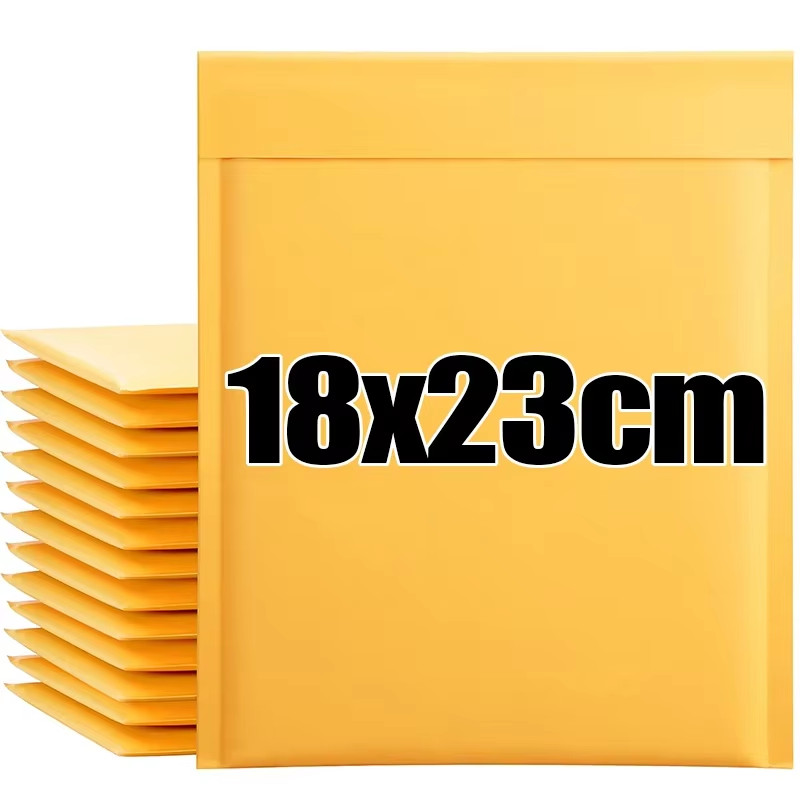 50/10X Kraft Paper Bubble Mailers Envelopes Bags Bubble Mailing Bags Home Yellow gallery