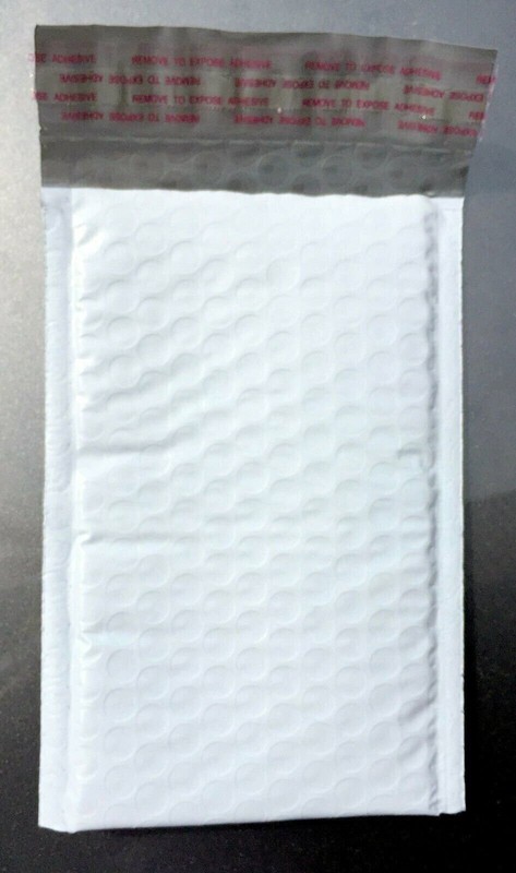 500 #000 (4″x8″) Poly Bubble Lined Mailer Envelopes Self Seal Free Shipping