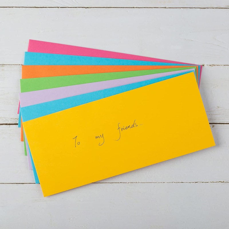 200 Pack Colorful #10 Business Envelopes Seal Standard Envelopes for Office C... gallery