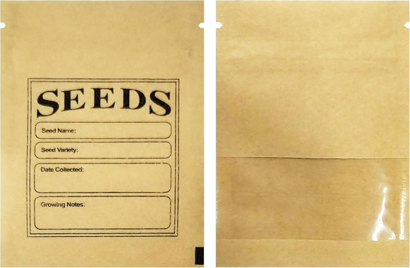 PABCK 100 Pack Small Resealable Seed Envelopes with Clear Window 2.7X3.7Inch Bro gallery