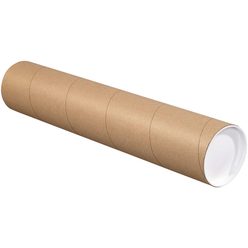 Box Usa Usa Kraft Mailing Tubes Caps 4 X 18 Pack Of 15 For Storing Mailing And
