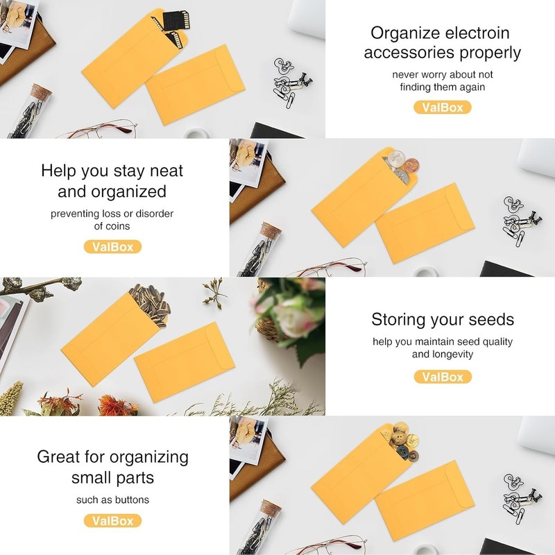 Durable Gummed Flap Kraft Envelopes - Perfect for Home and Office Organization gallery