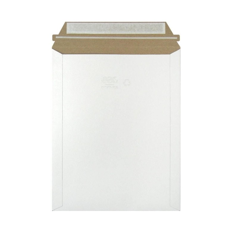25 - 6x6 White Rigid Stay Flats Self-Seal Cardboard Envelope Mailers 6"x6" gallery