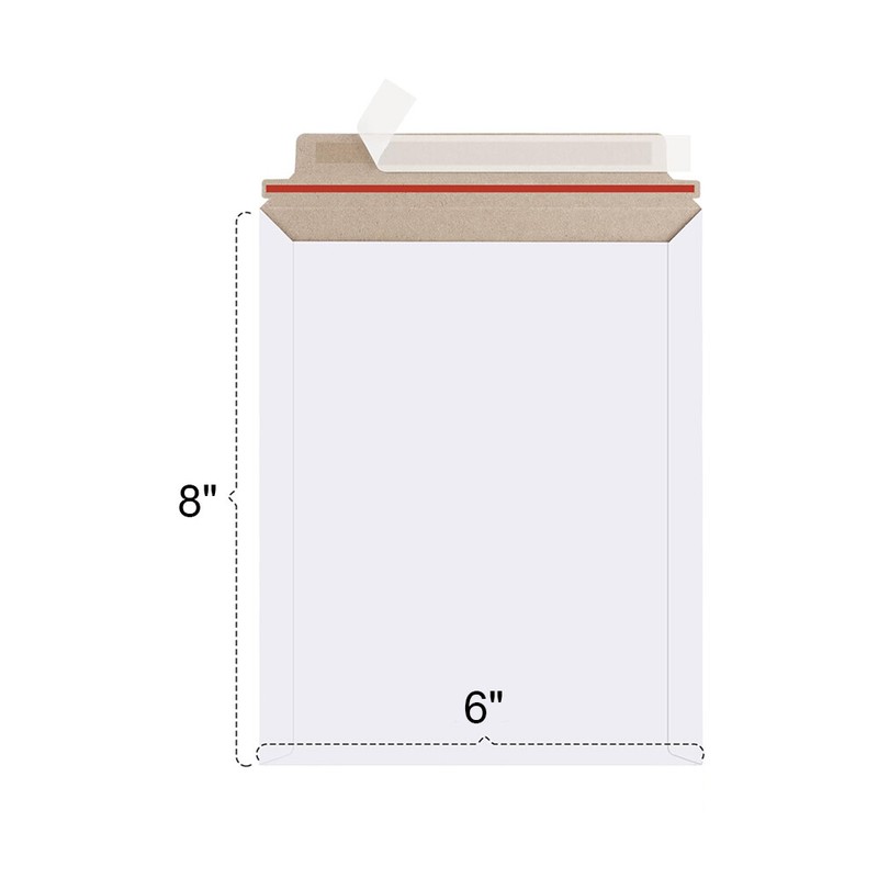 100/400 Rigid Flat Photo Mailers Document Envelopes Cardboard Self Seal Mailer
