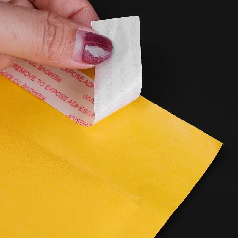 50/10X Kraft Paper Bubble Mailers Envelopes Bags Bubble Mailing Bags Home Yellow gallery