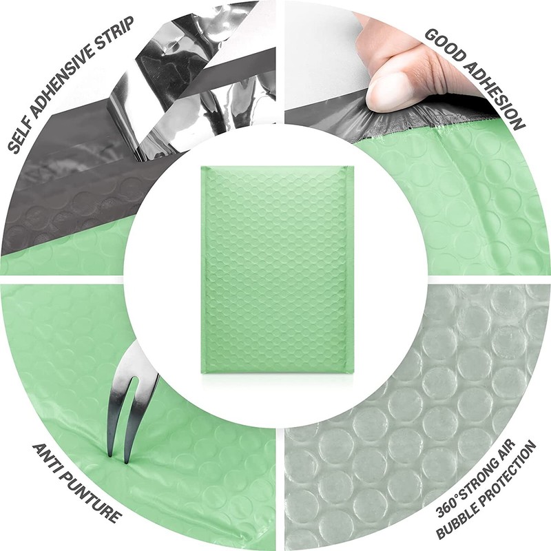 250 #0 Extra Wide 6.5x10 CD DVD Green Ash Poly Bubble Shipping Mailers Envelopes gallery
