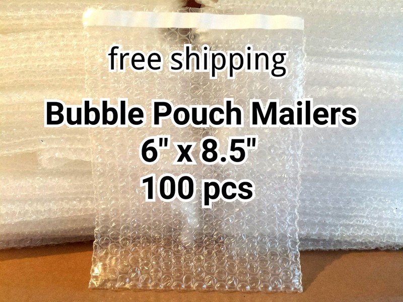 100X 6″ x 8.5″ BUBBLE OUT BAGS POUCHES SELF SEAL MAILERS BAGS WRAP CLEAR