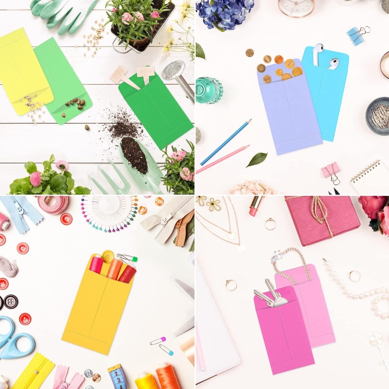 Swesara 100-Pack 2.25×3.5 Inch Small Envelopes, Mini Envelopes for Seeds, Cas... gallery