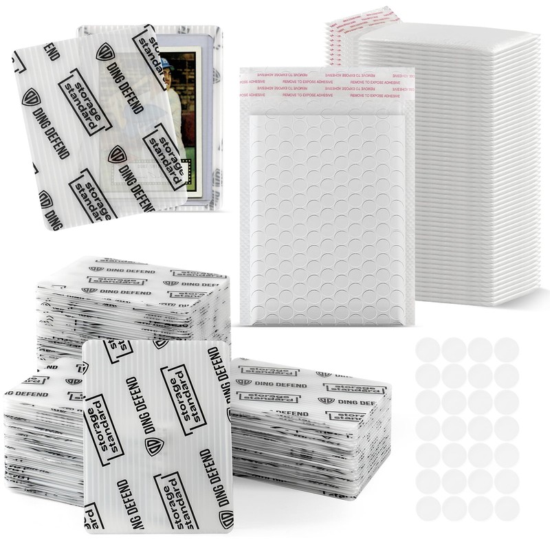 Ding Defend Card Shipping Protector Envelopes Bubble Mailer Kit with 110 Semi...