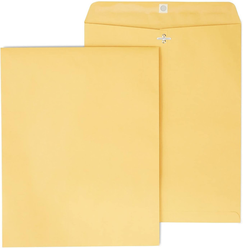 Staples 11.5 X 14.5 Kraft Clasp Catalog Envelopes, Brown, Heavyweight Metal Clas
