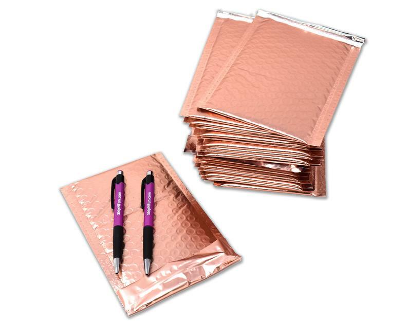 4X8 Holographic, Sunset Peach Bubble Mailers, Metallic Padded Shipping Mailing gallery