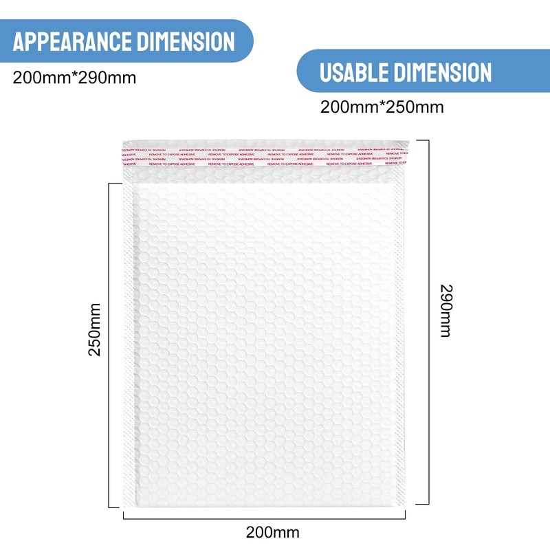 7"x9"/9.8"x11.8"/7.8"x9.8" Poly Bubble Mailers Padded Envelopes Shipping Bags gallery