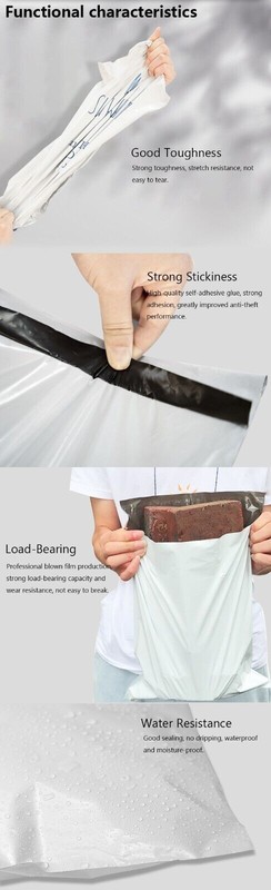 100 pcs 10"x13" White Poly Mailers Shipping Bags Envelopes Packaging Premium Bag gallery