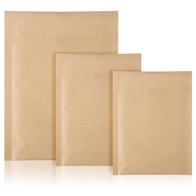 Yeyeplum 50 Pcs Kraft 5 x 6 inches, 6 x 8 8 x 10 Natural