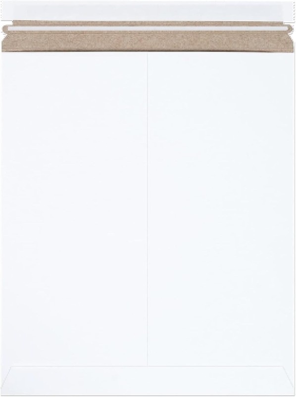 100 PACK BOX USA Rigid Mailers 12.75″ x 15″ Cardboard Mailer Envelopes Stay Flat