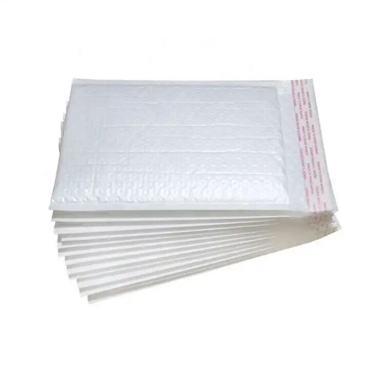 200 #0 6x10 White Strong Poly Bubble Padded Envelopes Mailers Shipping Bags gallery