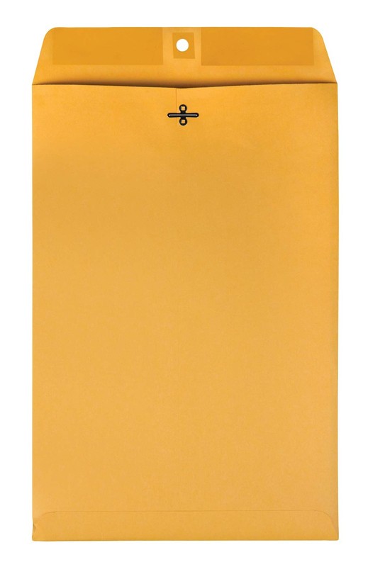 Quality Park Clasp Envelopes, Brown Kraft, 10 x 15 inches, Box of 100 37898 gallery