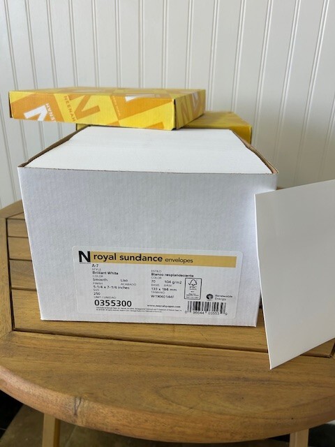 Royal Sundance Envelopes A7 Smooth Brilliant White 250 qty
