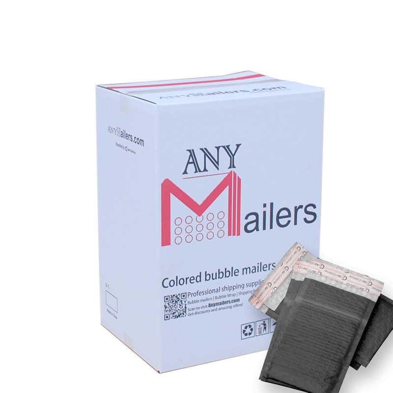 AirnDefense 300 #5 10.5X16″ Black Poly Bubble Mailers Shipping Padded Envelope