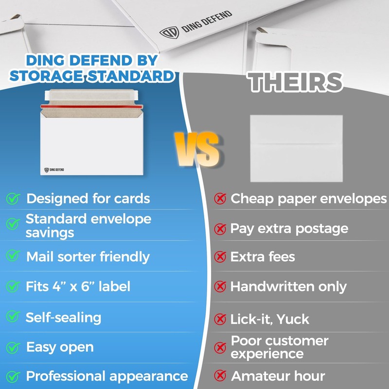 110Pack Card Shipping Envelopes 7 x 4.35 Inches Trading Cards SelfAdhesive M... gallery