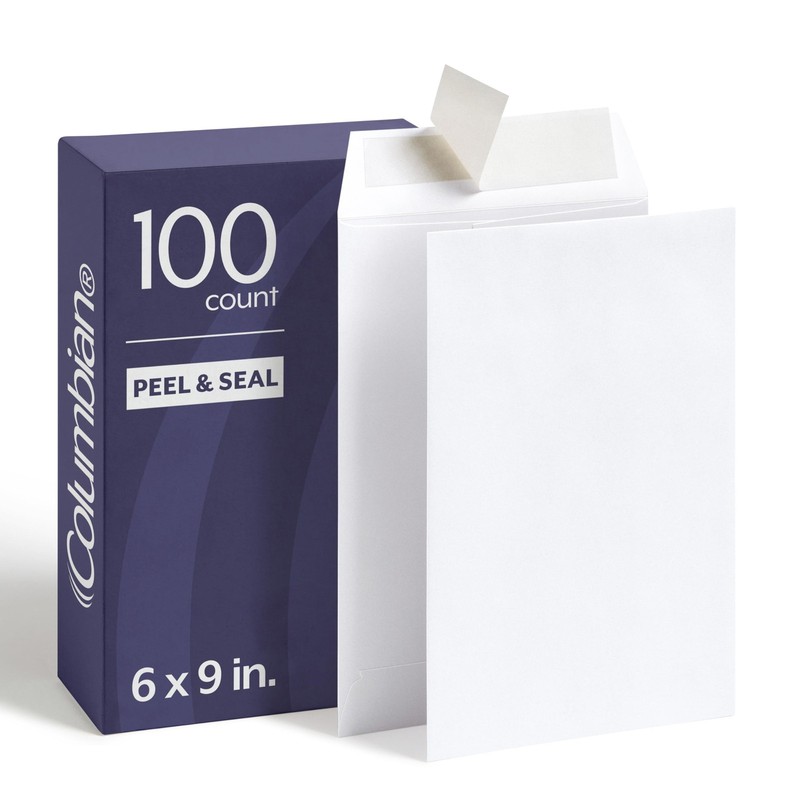 6 x 9 Catalog Envelopes, 100 Pack, Catalog-Style with Self Seal Closure, Heav…