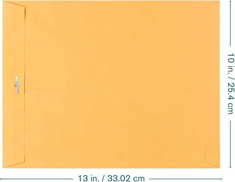 10x13 Clasp Envelopes - 15 Pack Brown Kraft for Home & Business Security gallery
