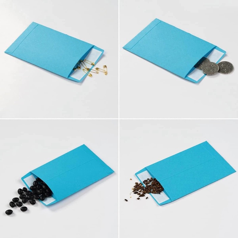 100 Pack Seed Envelopes Self-Adhesive Small Coin Envelopes Seed Storage Packets gallery