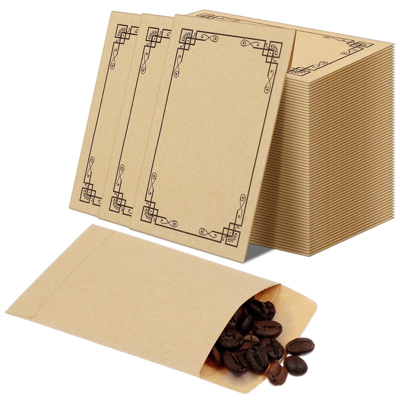 200 Packs Seed Coin Envelopes 2.3 X 3.5 Inches Small Parts Kraft Coin Sav