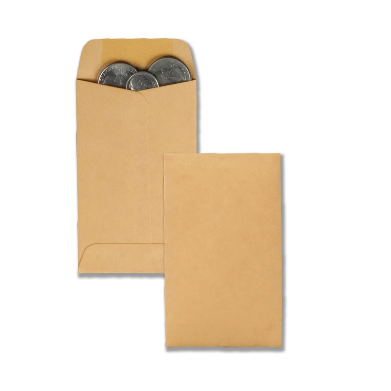 3-1/2 x 6-1/2 Coin Envelopes, #7 Coin Envelopes, 500 Pack, with Gummed Flap, ... gallery