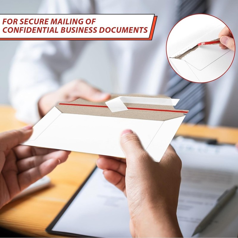 25-500 Flat Photo Mailers 6.5"x4.5" Document Cardboard Envelope Self Seal Mailer gallery