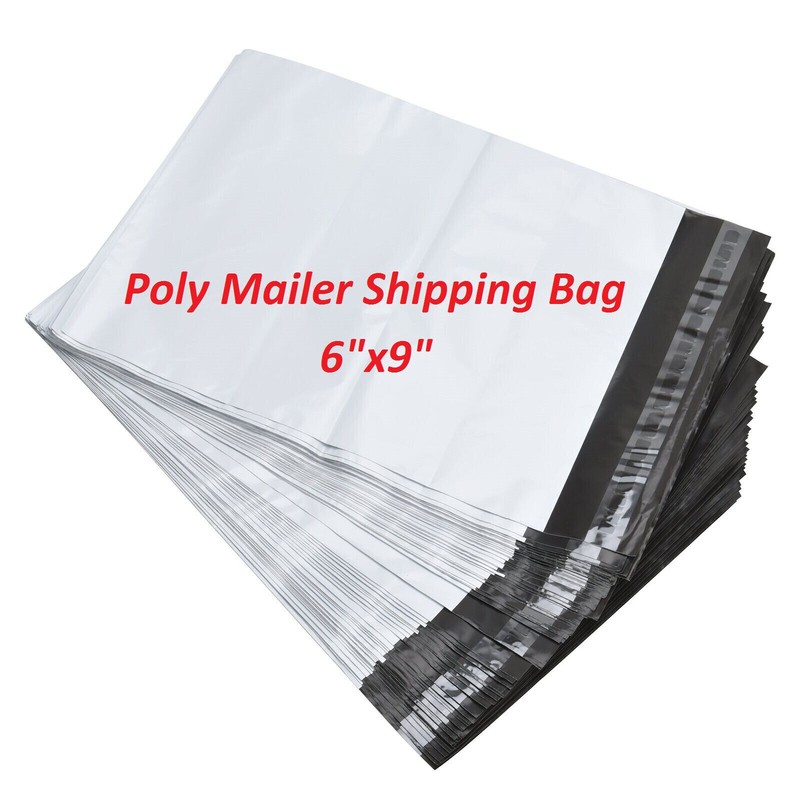 200 Pack 6"x9" White Poly Mailers Shipping Bags Self Sealing Envelopes Packaging