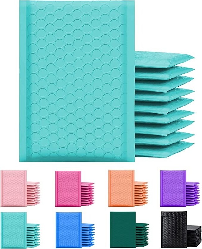 Yens® 500 #000 Poly Bubble Padded Envelopes Mailers 4 X 7 -Teal