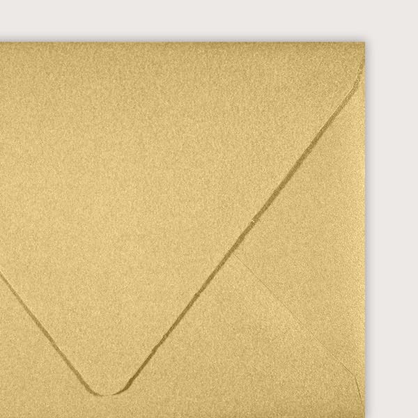 LUXPaper 4Bar A1 Contour Flap Envelopes, Blonde Metallic, 3 5/8 x 5 1/8 gallery