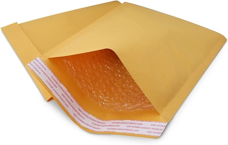 500 #1 7.25x12 Kraft Bubble Padded Envelopes Mailers Shipping Case 7.25"x12" gallery