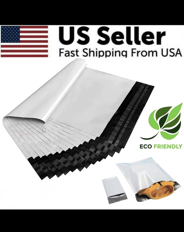 Shipping Envelopes Poly Self Sealing Mailing Bags 100ct 2.5MIL
