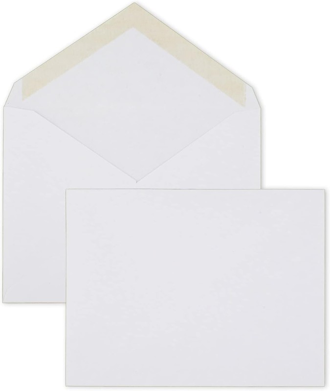 Sobres De Invitacion A2 100 Piezas Blancos 4 3/8 X 5 3/4 Papel 24 Lb
