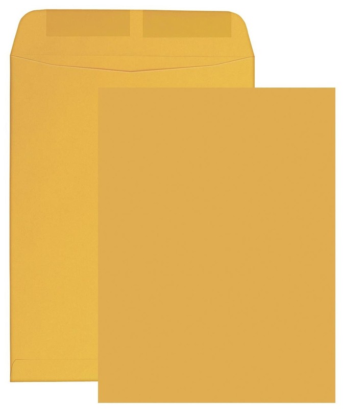 Columbian Catalog Envelopes, Gummed Seal, 6″ x 9″, Brown Kraft, 500 Per Box (…