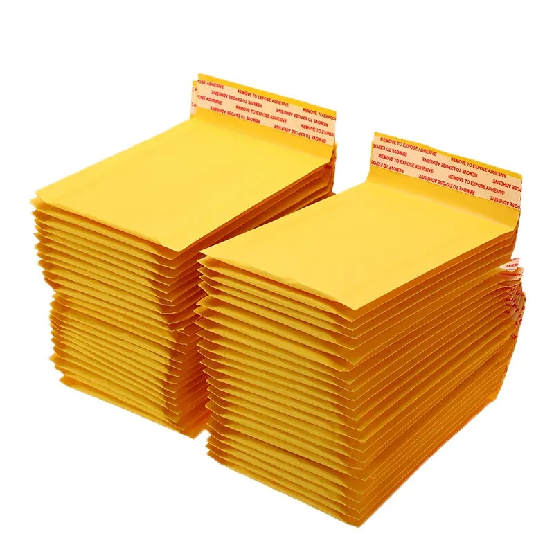 5x7 (18*13cm) Kraft Bubble Mailers Padded Envelope Shipping Bags Seal 200 Pack gallery