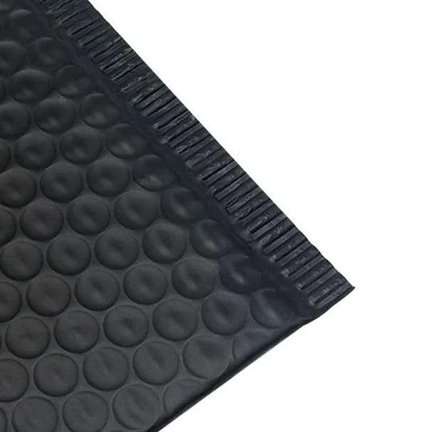 100x 6x9" Black Poly Bubble Mailers, Water-Resistant Padded Envelopes, Self-Seal gallery